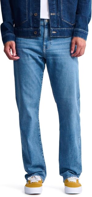 Roam Men's Mid Rise Relaxed Straight Leg Jeans