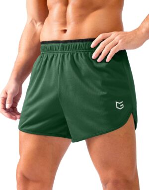 G Gradual Running Shorts for Men 3.5 inch Lightweight Breathable Gym Shorts with Brief Liner Athletic Training Workout Sport