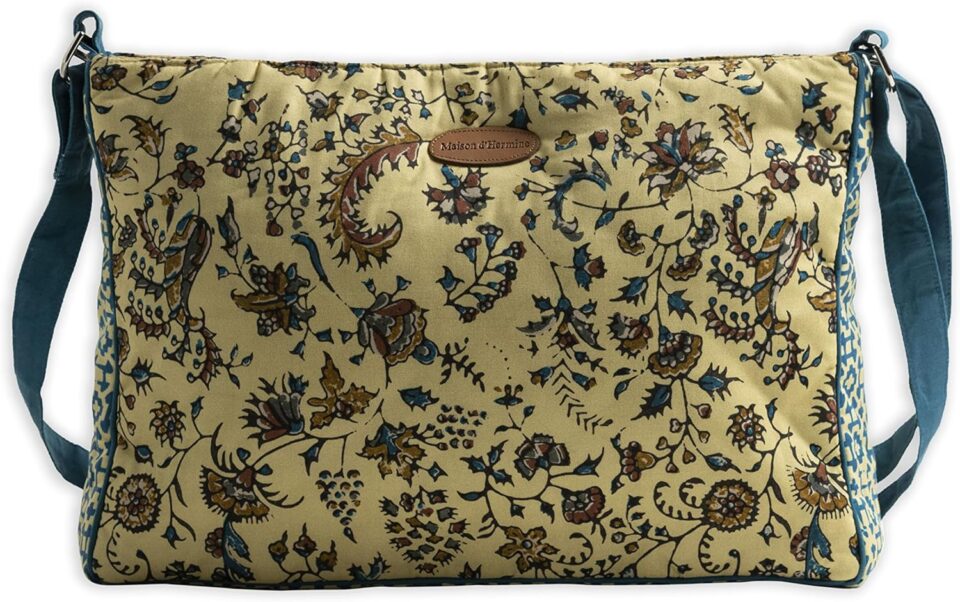 Maison d' Hermine Hand Bags for Women Cotton Shoulder Bag for Shopping Travel Everyday Use Cross Body Tote purse Sling Bag