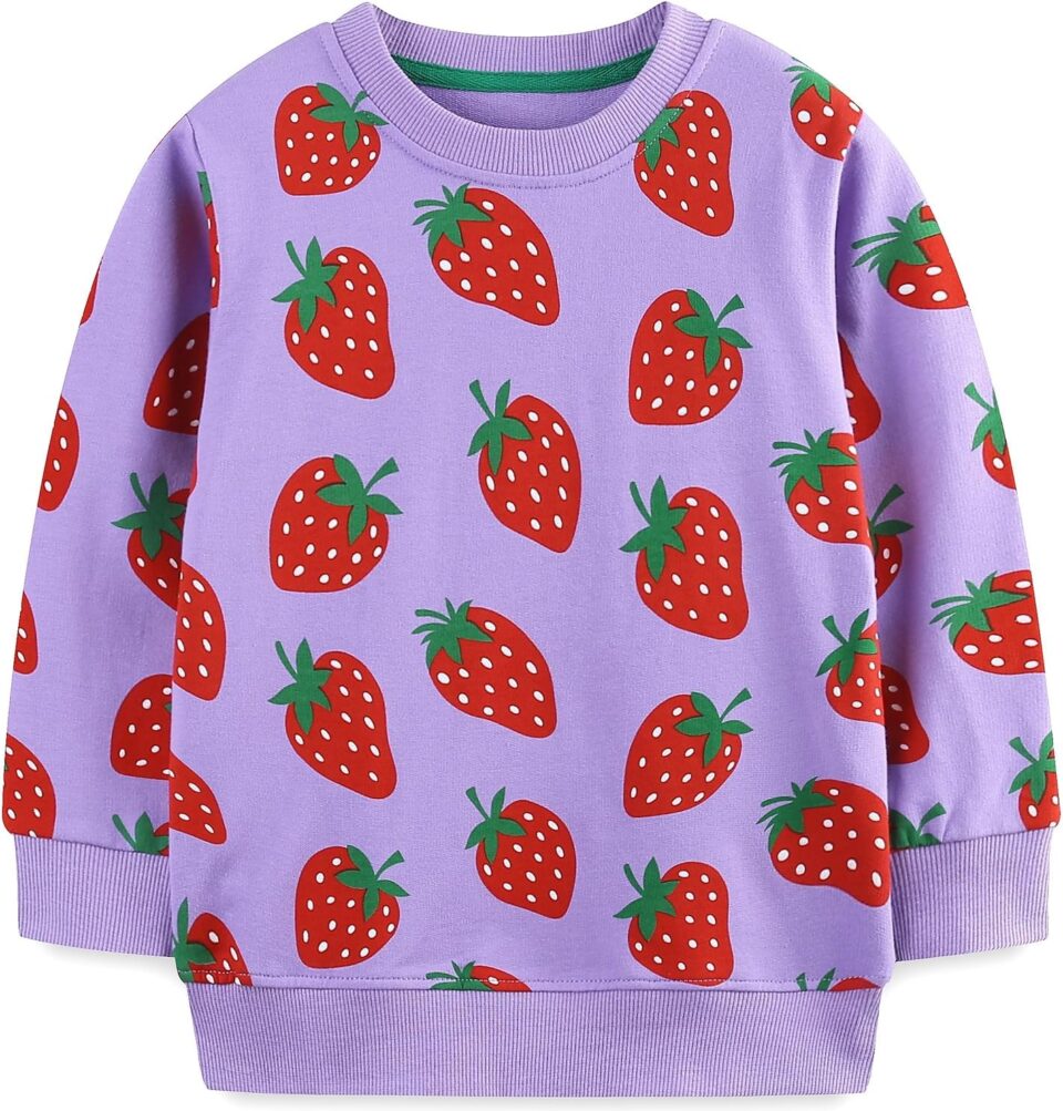 Bumeex Toddler Girl Sweatshirt Clothes Outfit,Cotton Crewneck Christmas Clothing