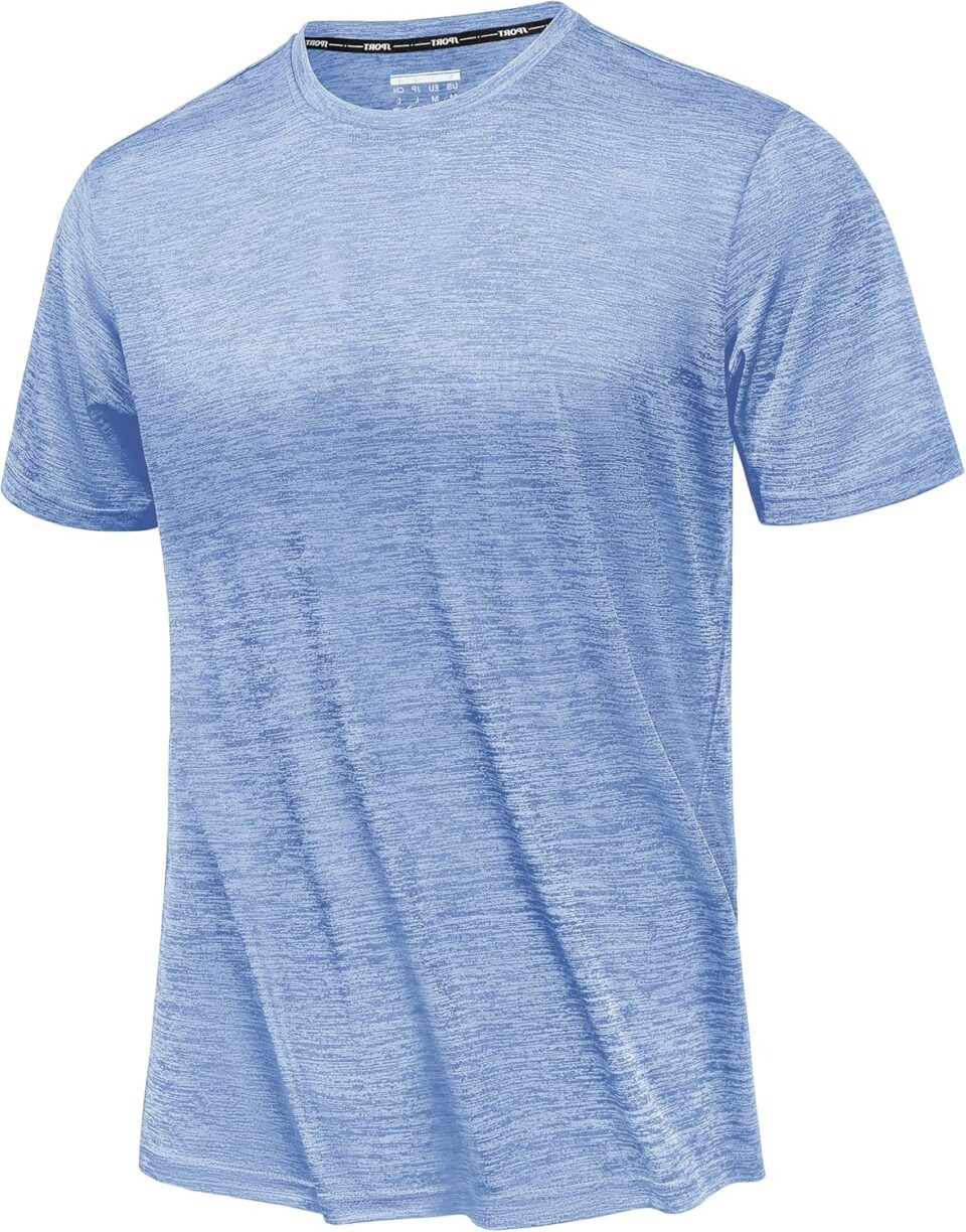 TACVASEN Workout Shirts for Men Short Sleeve Athletic Quick Dry fit Shirts for Running