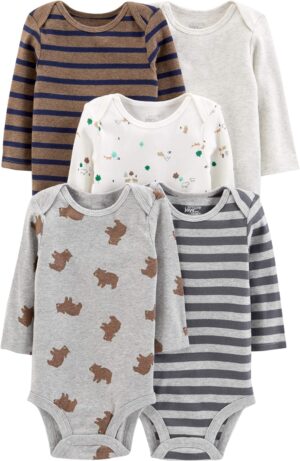 Simple Joys by Carter's Unisex Babies' Long-Sleeve Bodysuit