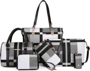 2E-youth Designer Purses and Handbags for Women Satchel Shoulder Bag Tote Top Handle Bag