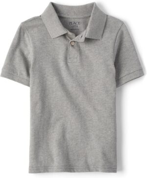 The Children's Place Boys' Uniform Short Sleeve Pique Polo