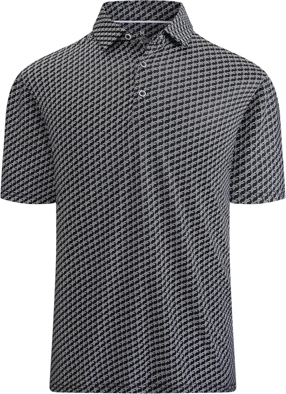 WARHORSEE Mens Golf Polo Shirts Short Sleeve Quick Dry, Performance Stretchy Casual Polo Shirts for Men