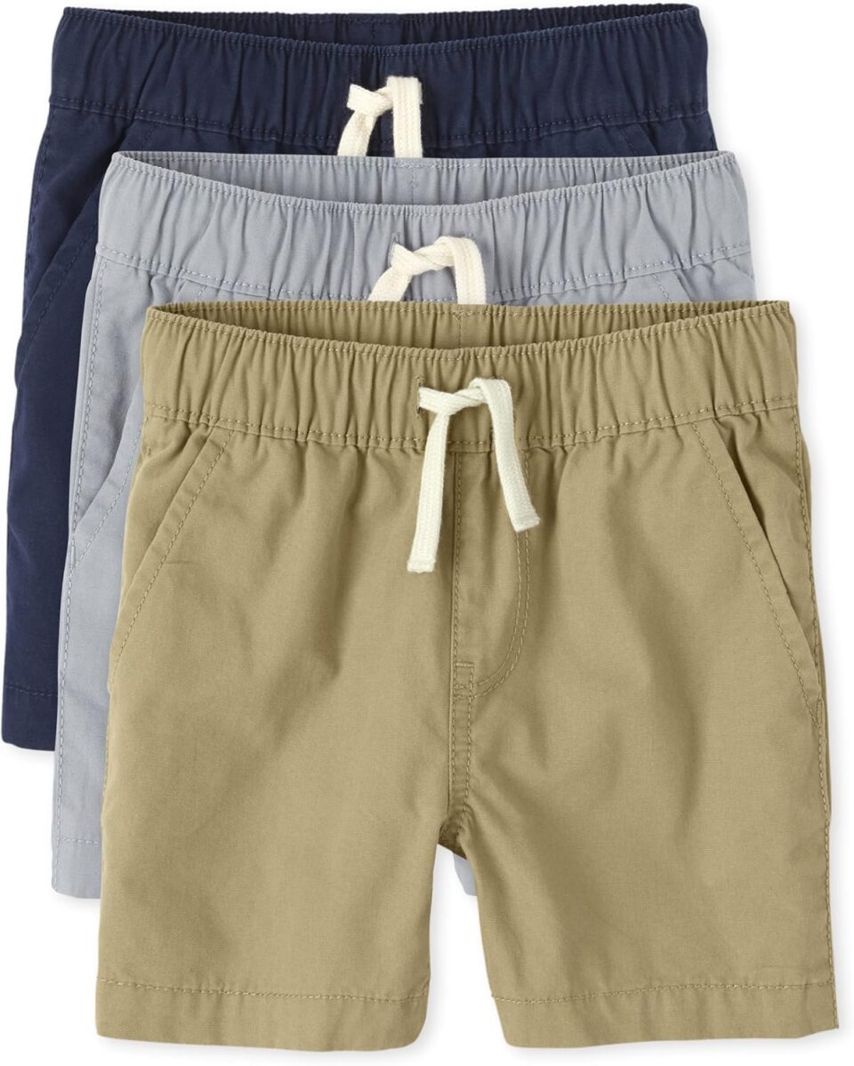 The Children's Place Boys' Uniform Pull on Cargo Shorts