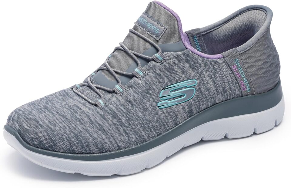 Skechers Women's Hands Free Slip Ins Summits Dazzling Haze Sneaker
